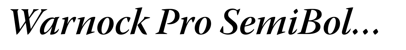 Warnock Pro SemiBold Italic Subhead